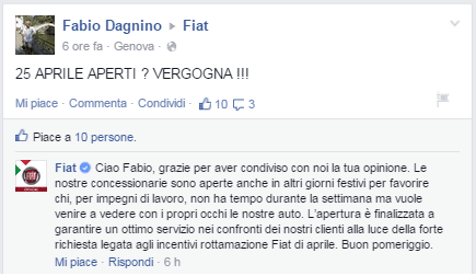 Fiat, proteste sul web per il porte aperte del 25 Aprile (FOTO)