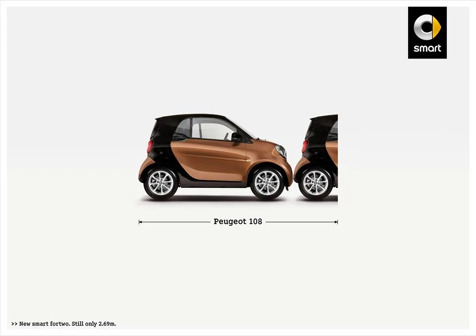 Smart e la pubblicità comparativa che agita il web (FOTO)