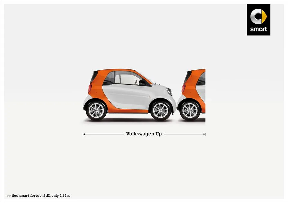 Smart e la pubblicità comparativa che agita il web (FOTO)