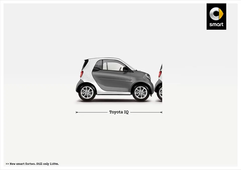 Smart e la pubblicità comparativa che agita il web (FOTO)