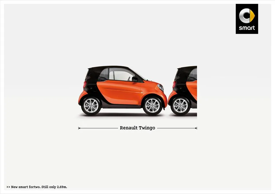 Smart e la pubblicità comparativa che agita il web (FOTO)