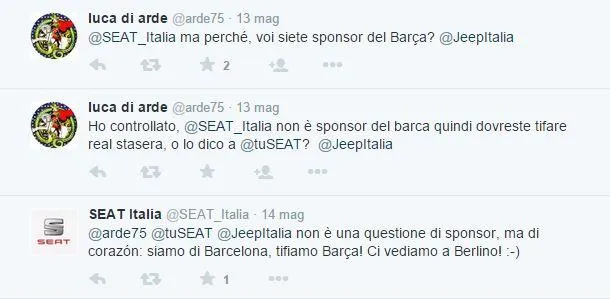 Champions League: Jeep e Seat già protagoniste su Twitter