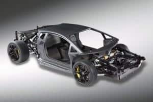 Telaio Lamborghini in fibra di carbonio