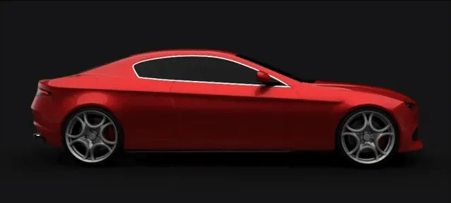 Alfa Romeo GT: render by Pawel Zarecki