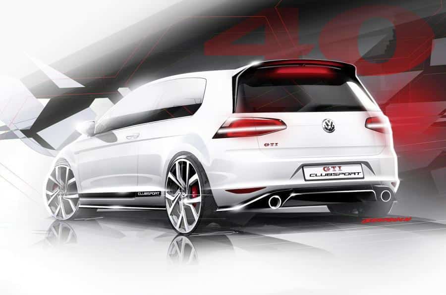 Golf GTI Clubsport rear Autocar.uk