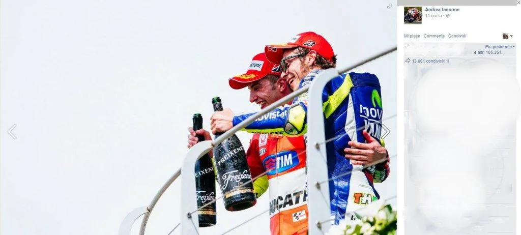 Foto: pagina Facebook ufficiale di Andrea Iannone