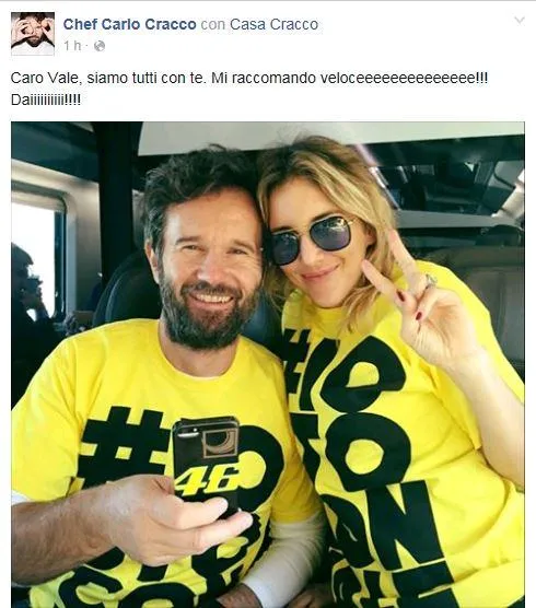 Chef Cracco sostiene il Dottore- FB