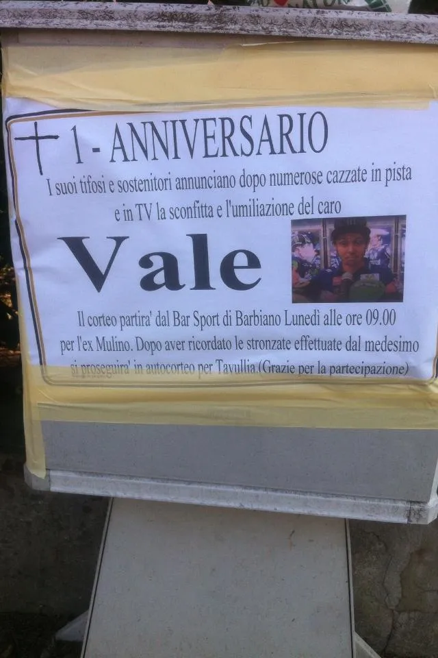 Foto: Gruppo Facebook "Odio Valentino Rossi Gruppo FB"