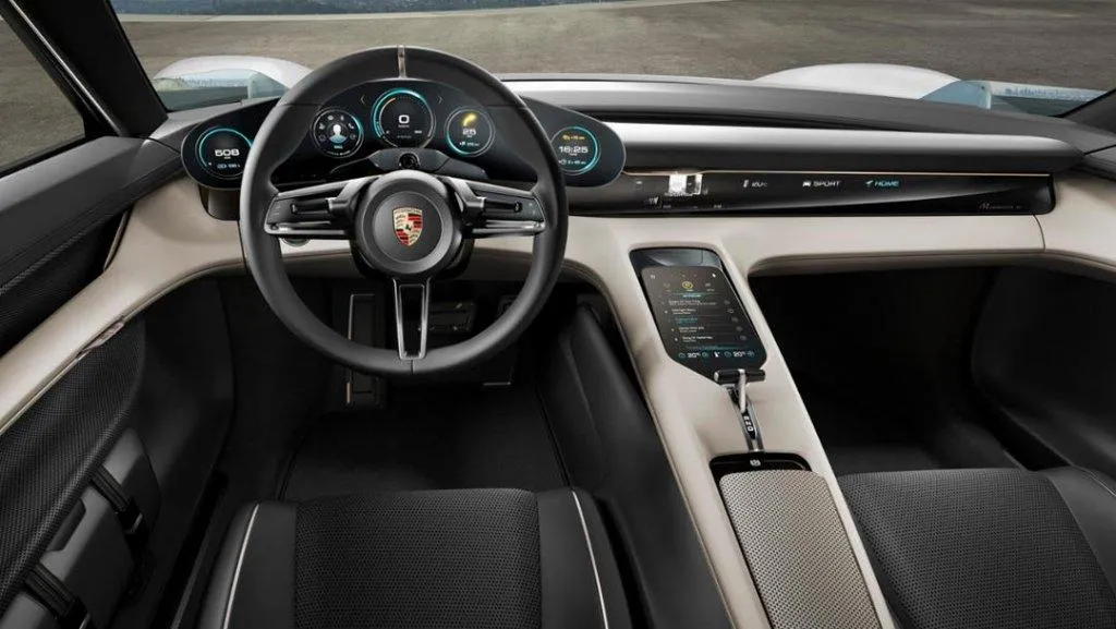 Il design degli interni della Mission-E fonte: porschenewsroom.com