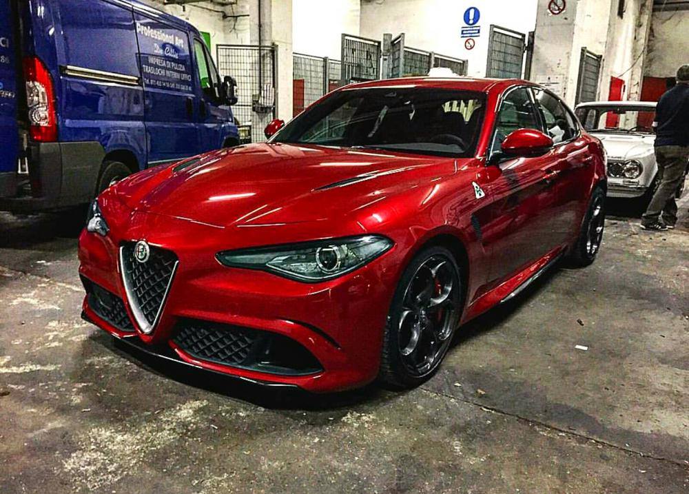 L'Alfa Romeo Giulia a Torino. Foto:   Pagina Facebook "Alfa Romeo Project 952"